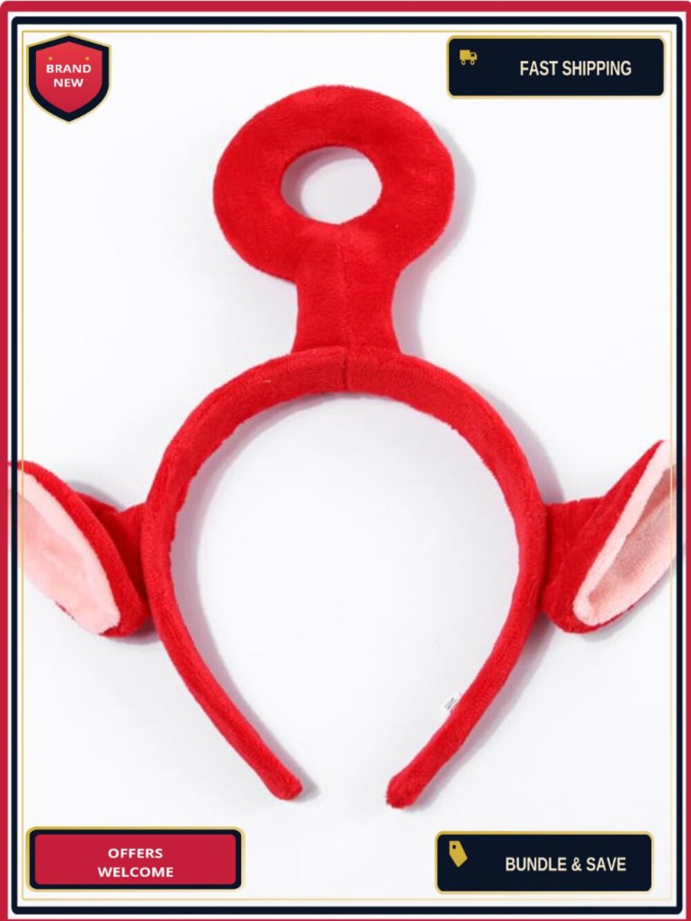 Cute Ears Headband Lightweight Costume Hair Accessory for Halloween Cosplay